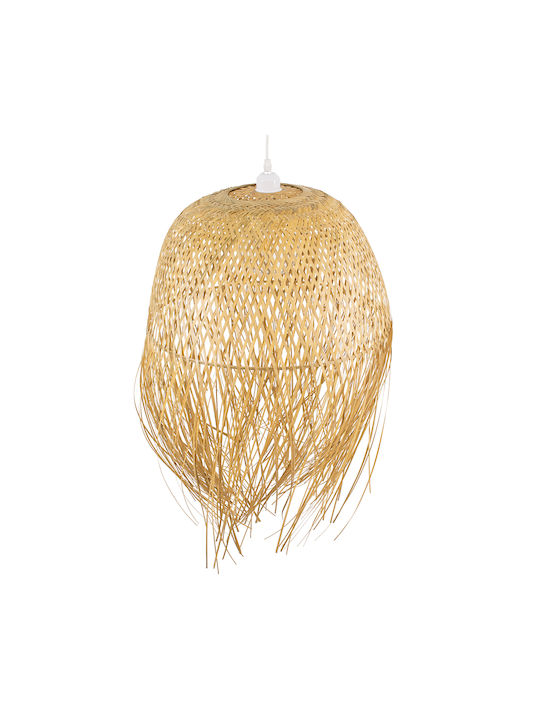 GloboStar Manila Pendant Light Beige Boho Bell with Socket E27 51x51x70cm