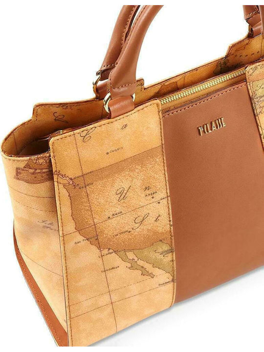 Leather Women's Bag Tote Handbag Tabac Brown