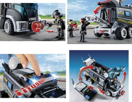 Playmobil Действие на града Бронирано Превозно Средство за Специални Мисии за 5+ години години