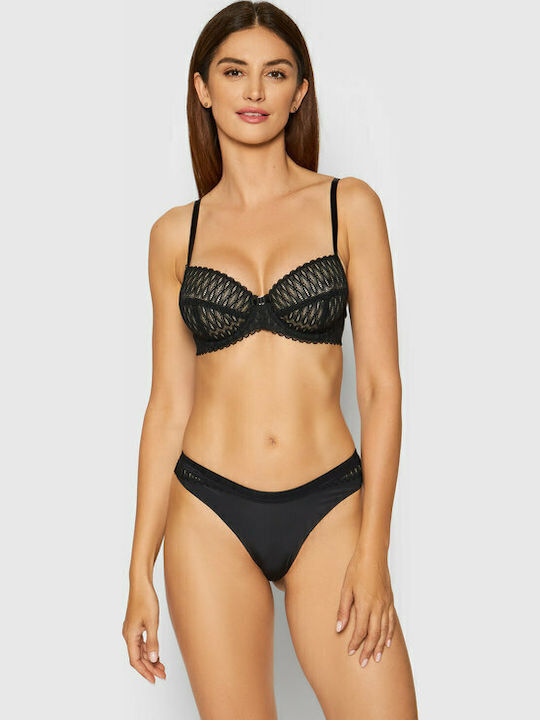 Aura Spotlight Bra without Padding Underwire Black