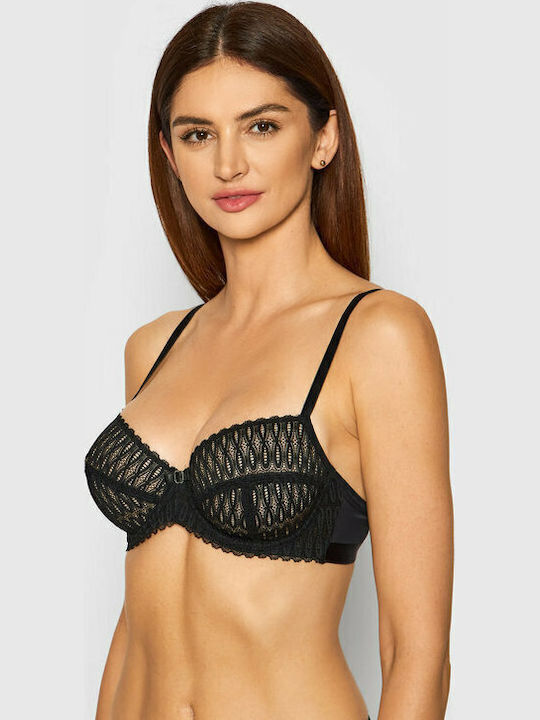 Aura Spotlight Bra without Padding Underwire Black
