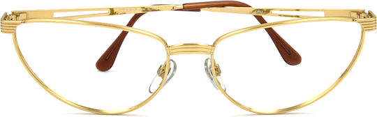 Vogue Damen Metallischer Brillengestell Katzenauge Gold VO3039 ORO
