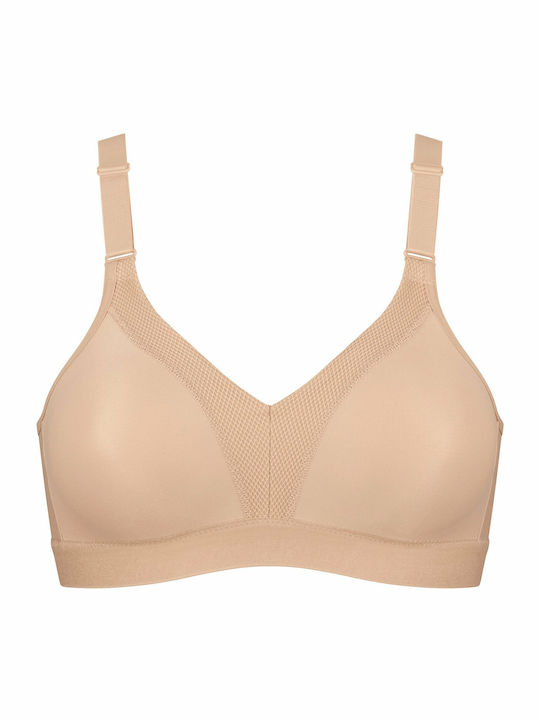 Triaction Wellness Athletic Athletic Bra without Padding without Underwire Beige