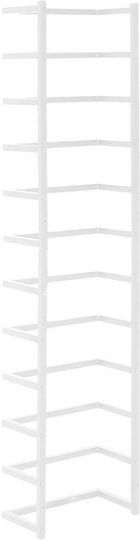 vidaXL Wall-Mounted Bathroom Ladder ​24x96cm White