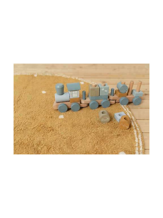 Little Dutch Dot Kinder Teppich Pure Ochre Rund mit Durchmesser 110cm