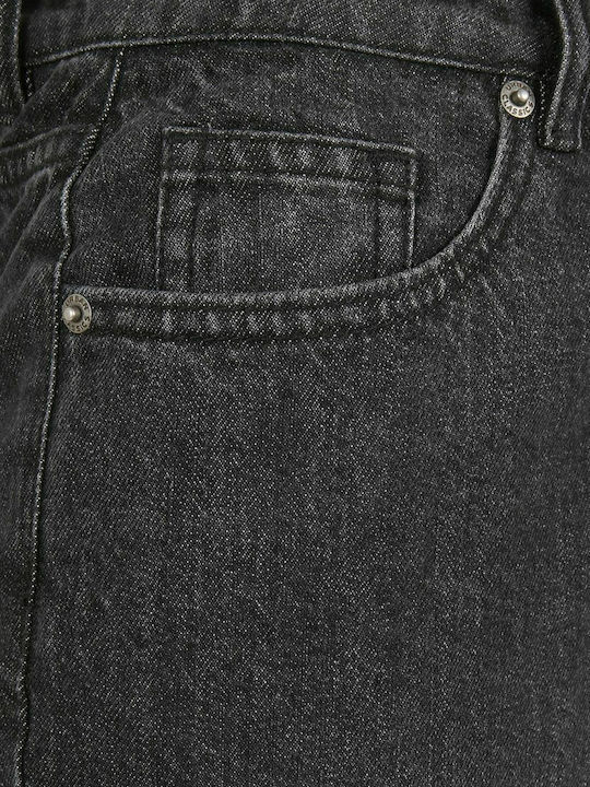 High Waist Women's Jean Trousers Grey Black