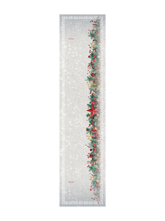 Saint Clair 2029 Christmas Tablecloth Runner Fabric Silver L160xW40cm 1pcs 1719030221085