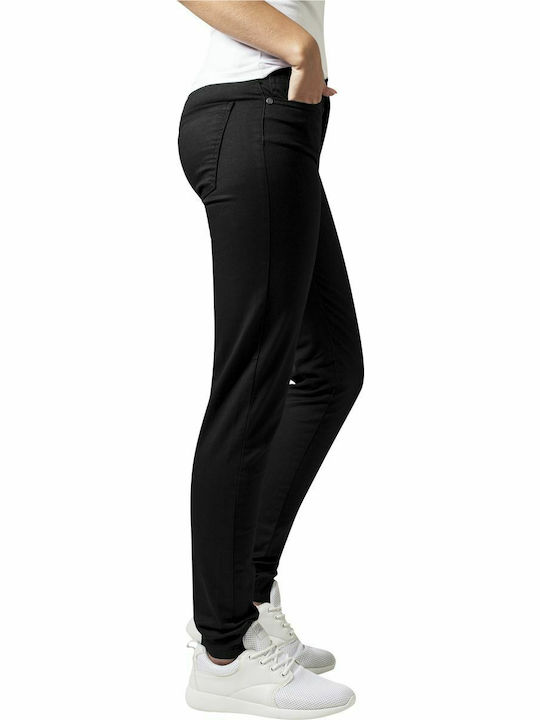 Women's Fabric Trousers Skinny Fit Black