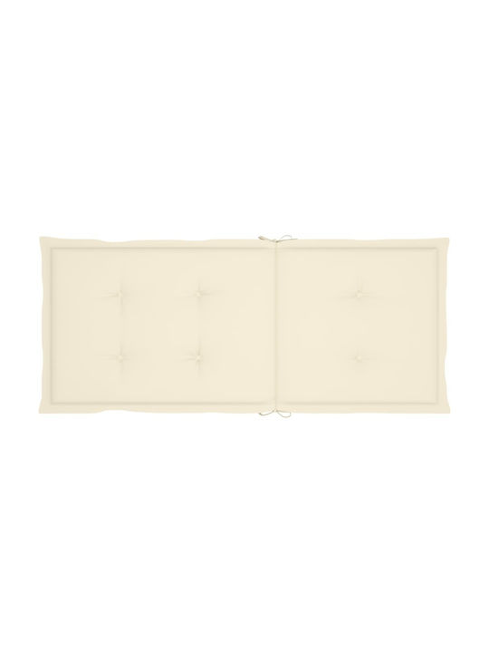 Πολυθρόνα Κουνιστή Ακακίας / Κρεμ 57x100x117cm