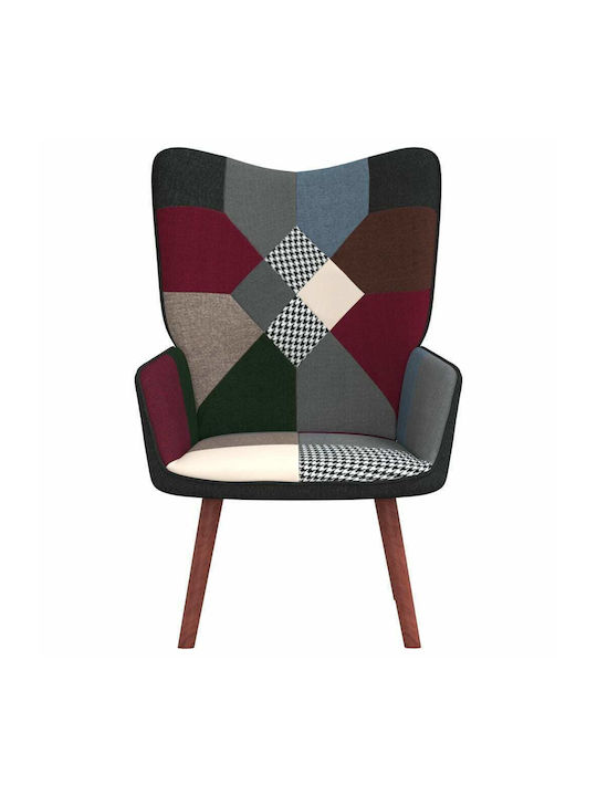 Ohrensessel Patchwork 61.5x69x95.5cm