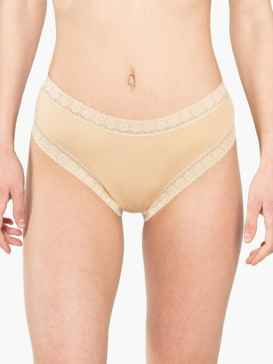 Women's Boxer 3Pack with Lace Beige