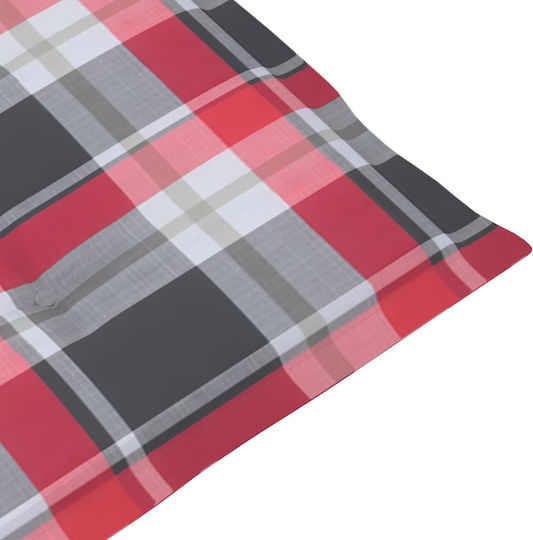 Fotoliu Balansoar Grey / Red Plaid 57x100x117cm