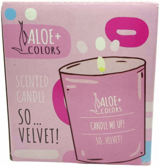 Aloe Colors Αρωματικό Κερί Σόγιας So Velvet σε Βάζο με Άρωμα Πούδρα 220gr
