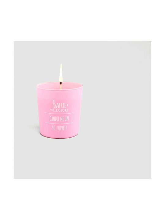 Aloe Colors Aromatic Soy Candle So Velvet Jar with Powder Perfume 220gr