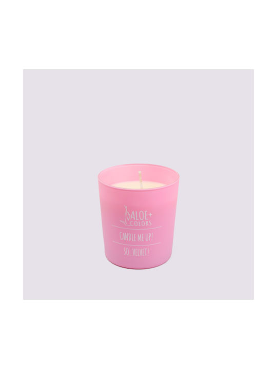 Aloe Colors Aromatic Soy Candle So Velvet Jar with Powder Perfume 220gr