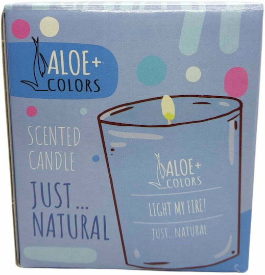 Aloe Colors Αρωματικό Κερί Σόγιας Just Natural σε Βάζο με Άρωμα Φρεσκάδα 220gr