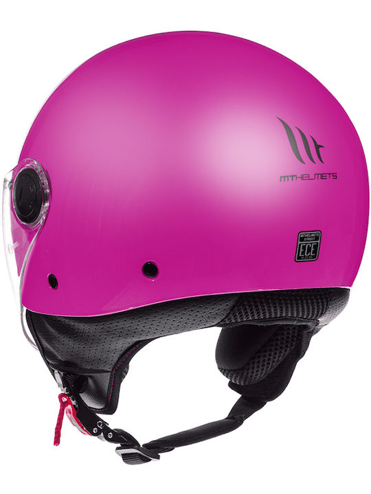 MT Street Gloss Pink Motorcycle Helmet Jet 950gr MTH000KRA221