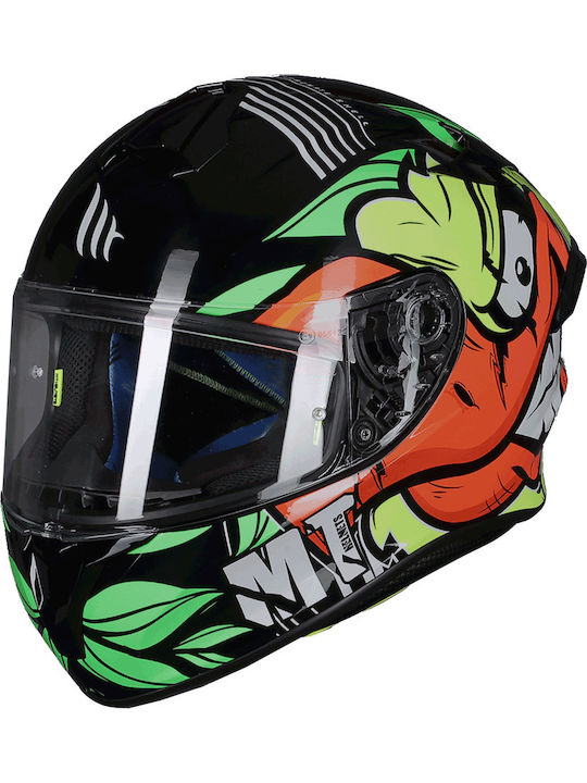 MT Targo Pro Truck Truck A3 Fluorescent Gloss Yellow Motorcycle Helmet Full Face DOT ECE 22.05 1450g