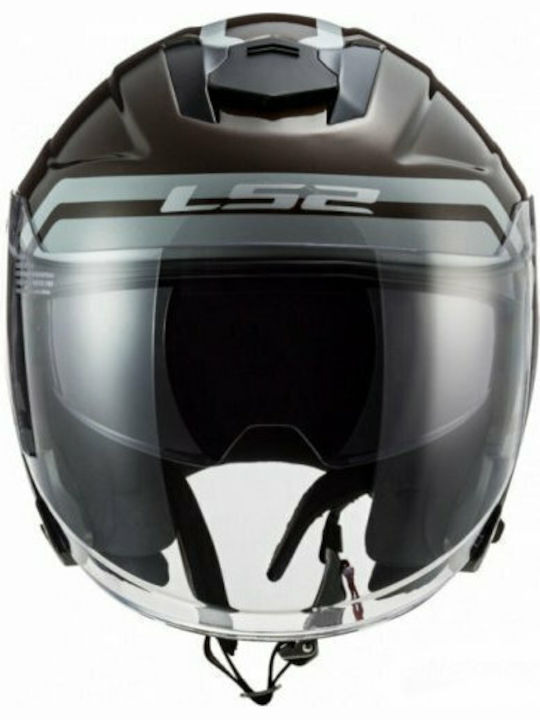 LS2 Infinity Hyper Wood Casca Moto Jet 1250gr Cu Sunvisor