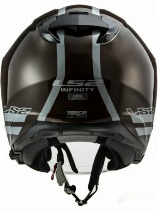 LS2 Infinity Hyper Wood Casca Moto Jet 1250gr Cu Sunvisor