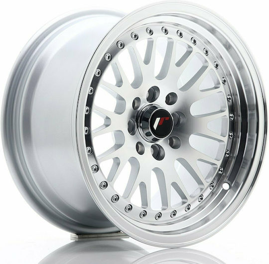 Japan Racing Wheels Car Aluminium Wheel JR10 15"x8" Silver Machined Face