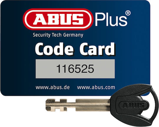 Abus Steel-O-Flex 950/170 Αντικλεπτική Κουλούρα Μοτοσυκλέτας με Μήκος 170εκ. Μαύρο Χρώμα