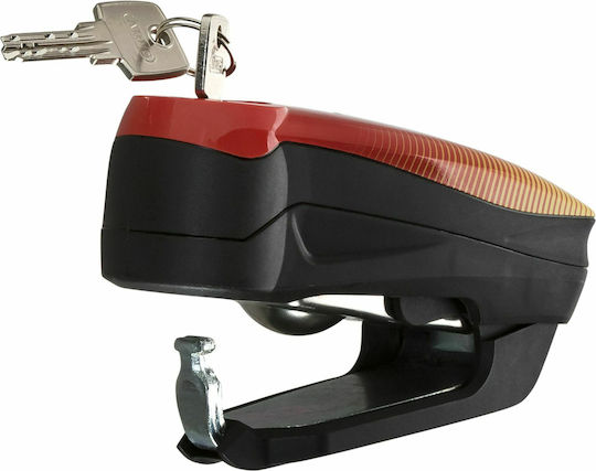 Abus Detecto 7000 RS1 Motorcycle Disc Brake Lock with Alarm in Red 237000RS1