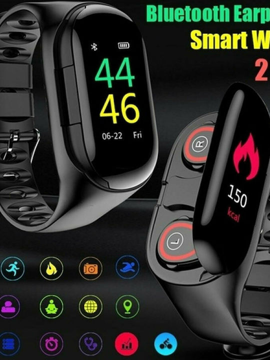 TWS 2in1 M1 Schwarz Aktivitätstracker