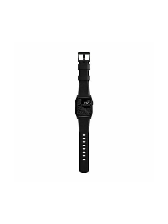 Nomad Rugged Strap v2 Λουράκι Σιλικόνης Μαύρο (Apple Watch 42/44/45mm)