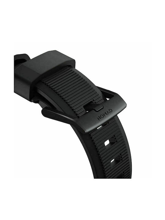 Nomad Rugged Strap v2 Λουράκι Σιλικόνης Μαύρο (Apple Watch 42/44/45mm)