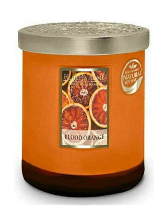 Heart & Home Scented Soy Candle Jar with Scent Saguini Orange 340gr 1pcs