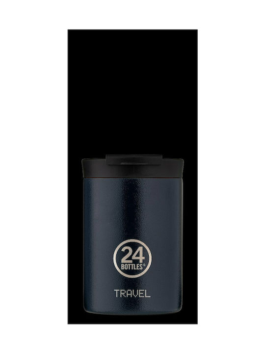 24Bottles Inox Thermo Lunch Box Travel Tumbler Blue 350ml