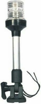 Eval Boat Light with Mast Prominent Lantern with Mast and Black Shell 24cm 02882-B