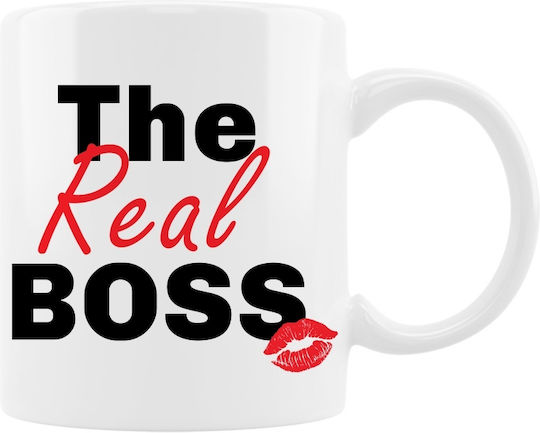 VOUR Чаша Керамично The Boss - The Real Boss 330мл 2бр