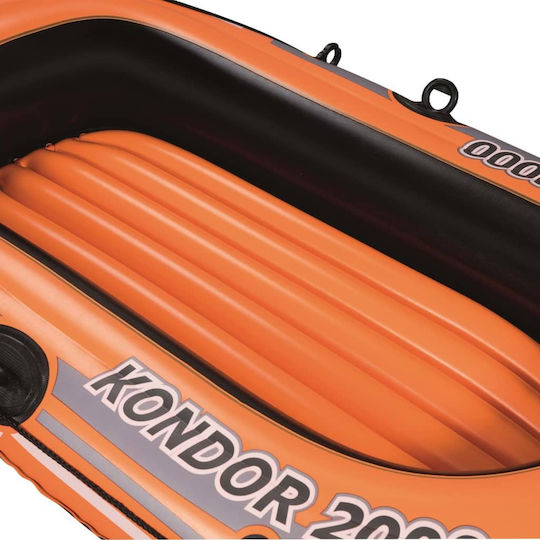 Bestway Kondor 2000 Kids Inflatable Boat Orange with 2 Oars and Pump 188x98cm