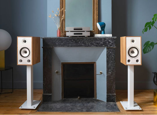 Triangle BR03 Ζεύγος Ηχείων Hi-Fi Βιβλιοθήκης 100W 2 Δρόμων Π20.6xΒ38xΥ31.4εκ. Βελανιδιά