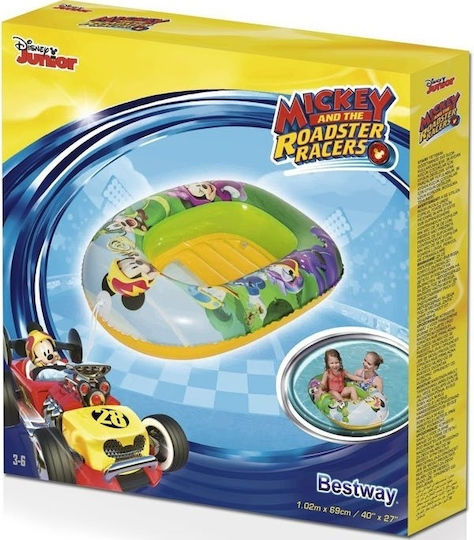 Bestway Mickey Raft Παιδική Φουσκωτή Βάρκα 102x69εκ.