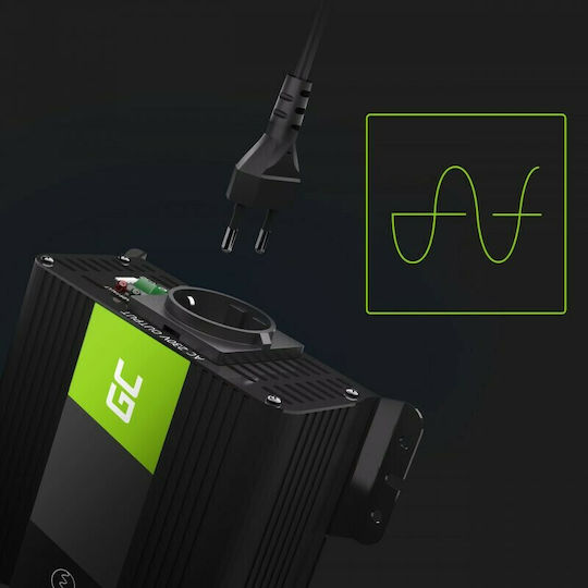 Green Cell Car Inverter Modified Sinewave 300W to Converter 12V DC in 230V AC with 1xUSB