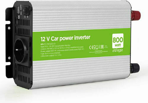 Energenie Car Inverter 800W to Converter 12V DC in 230V AC with 1xUSB
