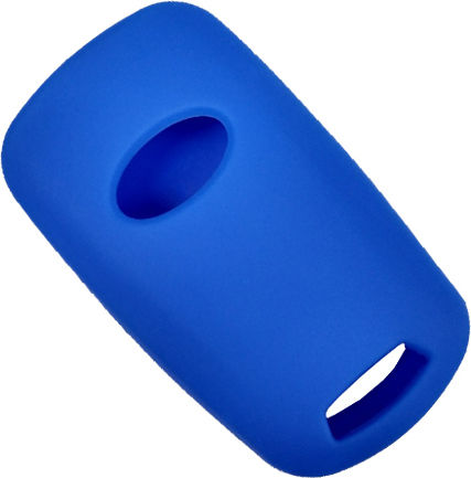 Silicone Car Key Cover Case with 3 Buttons for Hyundai / Kia Blue