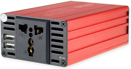 AMiO PI03 Car Inverter 300W to Converter 12V DC in 230V AC with 2xUSB