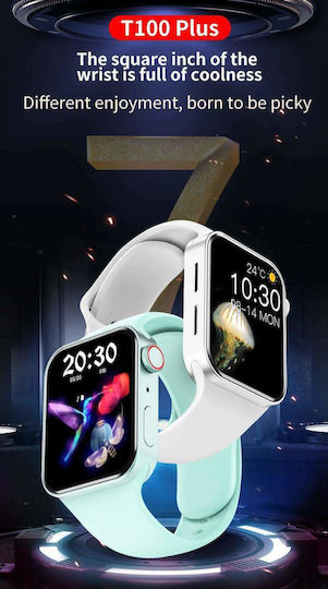 T100 Plus Smartwatch mit Pulsmesser (Rot)