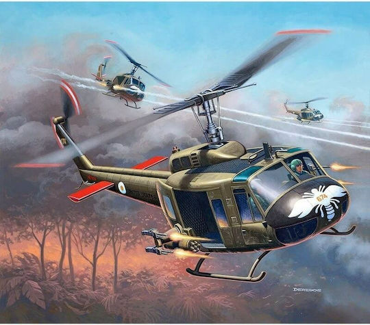 Revell Gunship Modellfigur Hubschrauber Grün 70 Teile im Maßstab 1:100