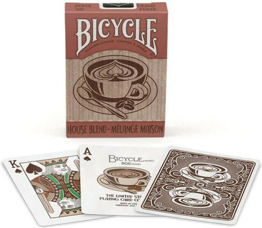 Bicycle House Blend Plasticized Collectable Card Deck Brown