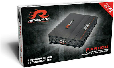 Renegade Car Audio Car Audio Amplifier 4 Channels (A/B Class)