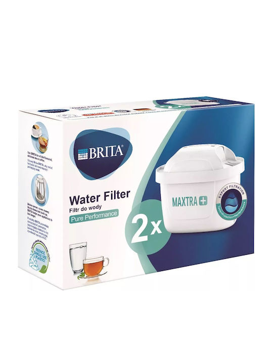Brita Water Filter Replacement for Pitcher made of Activated Carbon Maxtra+ Pure Performance 2pcs