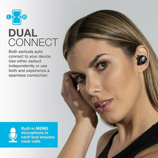 Jlab Go Air In-ear Bluetooth Handsfree Căști cu Carcasă de Încărcare Negru