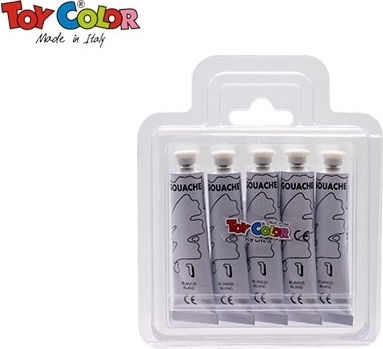 Toy Color Gouache Τέμπερα Ζωγραφικής Λευκή σε Σωληνάριο 12ml