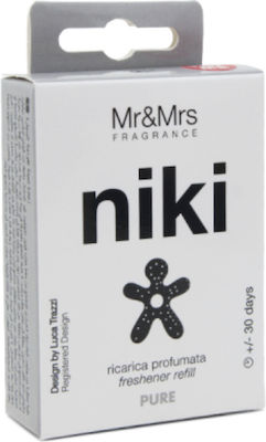 Mr & Mrs Fragrance Rezervă Aromatic Aerisire Mașină Niki Santal și tămâie 1buc JRNIKIBX022V00