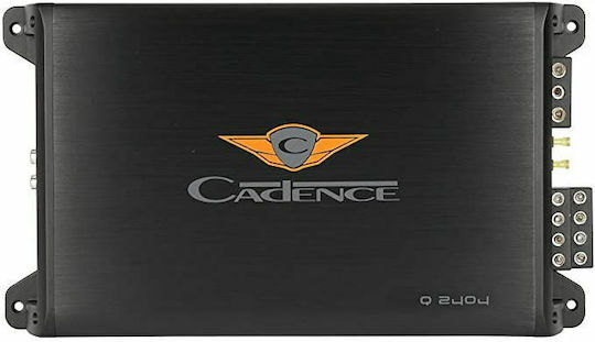 Cadence Ενισχυτής Αυτοκινήτου Q Series Amplifier 4 Καναλιών (Κλάση A/B)